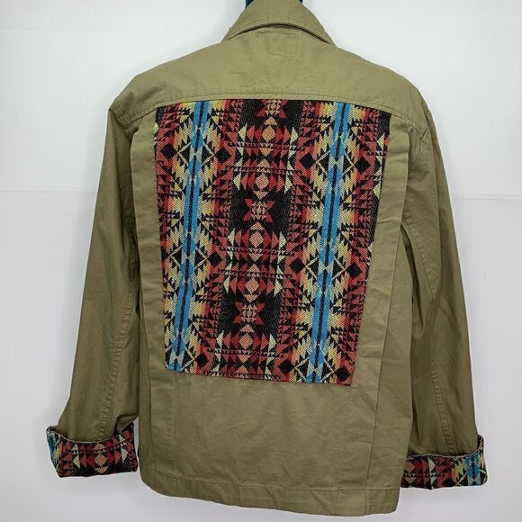 Hayden Jacket Small Embroidered Cotton Utility NWT Southwestern - Picture 12 of 12